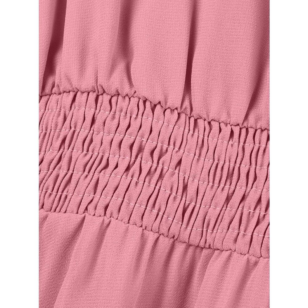 NWT 1XL- Women's Plus Size Classic Flowy Dress Layering Soft Chiffon Maxi Dress - Picture 4 of 6